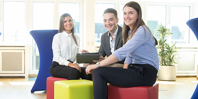 Marvin Klopp, Alessia Marra und Christina Schmitt