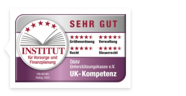 Die ÖBAV Unterstützungskasse e.V. hat im Unterstützungskassen-Kompetenzrating 2025 des Instituts für Vorsorge und Finanzplanung (IVFP) die Gesamtnote 