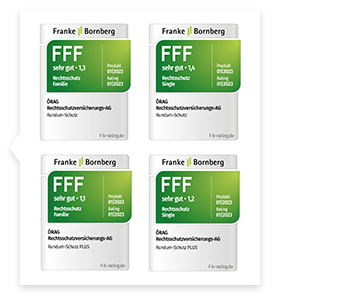Siegel Franke-Bornberg - Tarif ÖRAG Rundum-Schutz und Rundum-Schutz PLUS (Familie/Single): FFF (SEHR GUT)