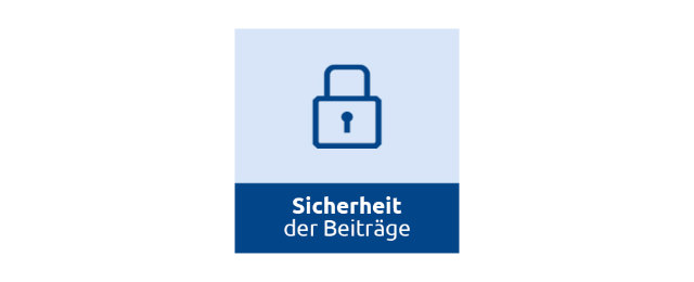 Sicherheit für Beiträge